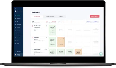 screenshot of Work Friends
